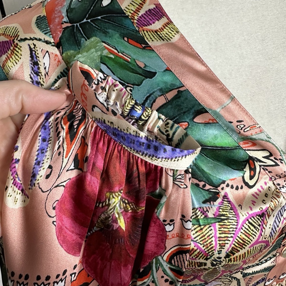 Guess Floral Maxi Dress - Pink and Green - Picture 7 of 13